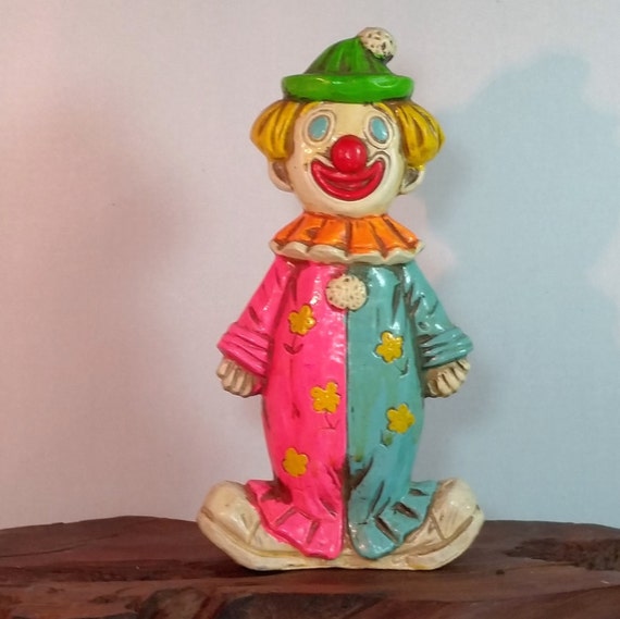 Happy or Sad Clown Vintage Bank Ceramic Clown Bank with