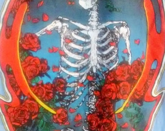RARE!! Grateful Dead T Shirt Kelley/Mouse~ Skull & Roses Artwork! Authentic Vintage 80!The Grateful Dead~Oct.3 '80 Radio City Music Hall NYC