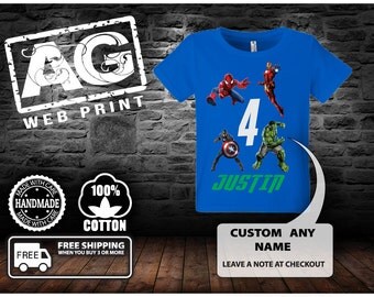 10%off Avengers Birthday Shirt.