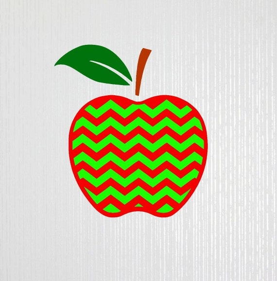 Download chevron apple svg files for cricut apple by OhThisDigitalFun