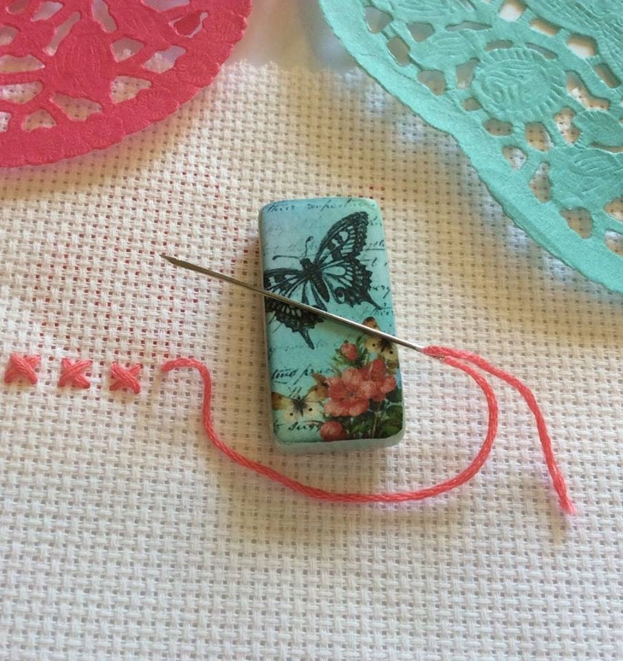 Needle Minder crossstitch Cross Stitch by DaintyDotsDecoupage