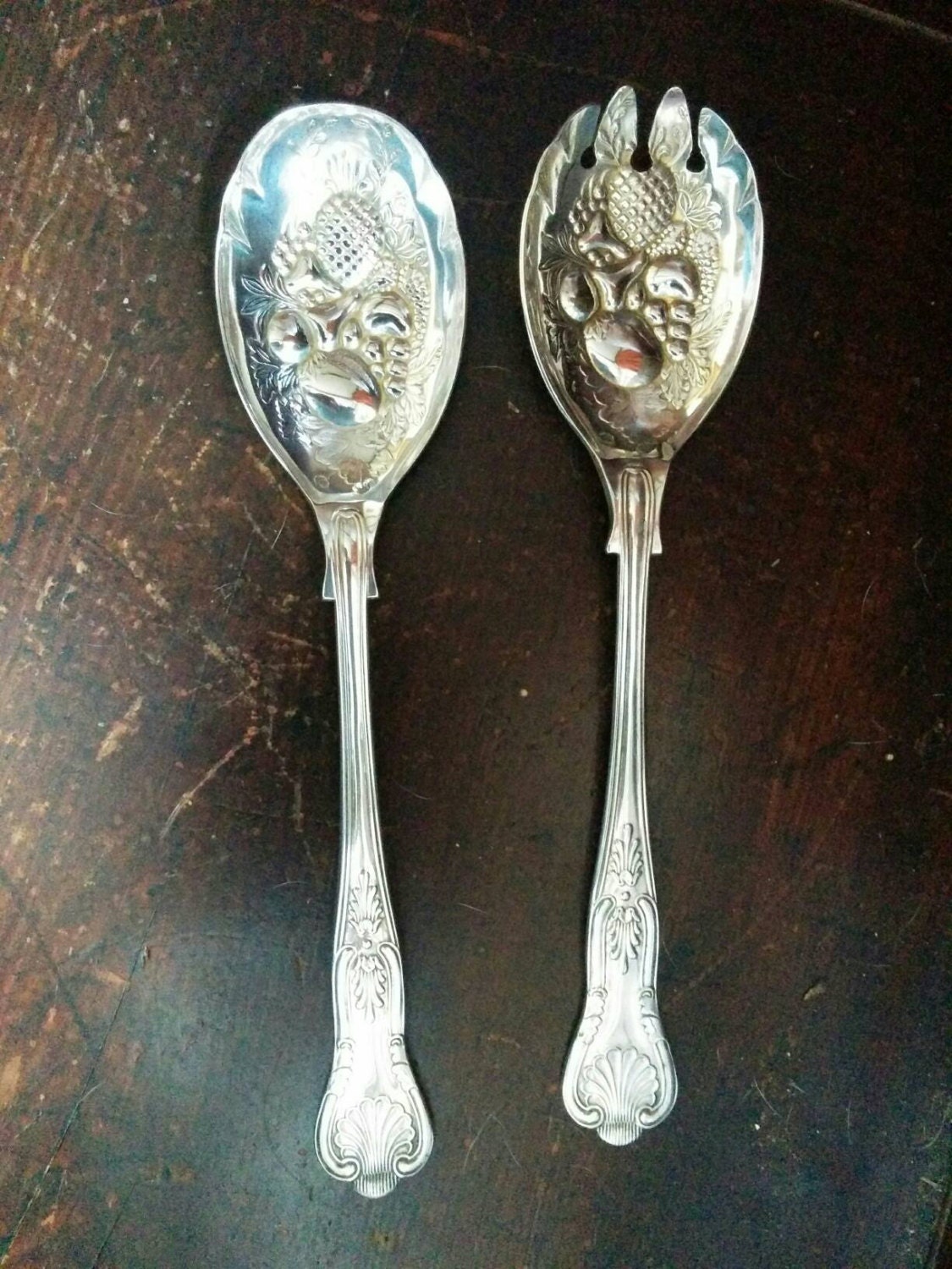 Vintage EPNS A1 Serving Spoons