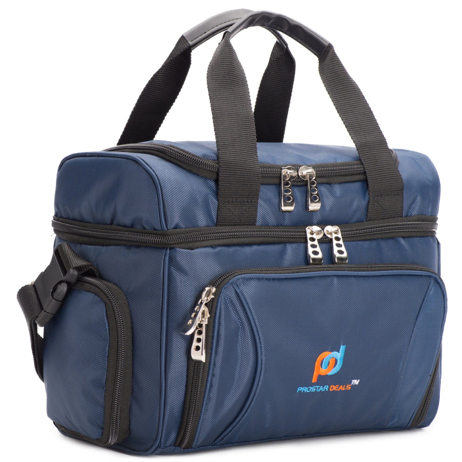Cooler Bag. Dual Insulated Compartment. Heavy-Duty Polyester