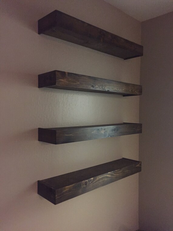 Wood Floating Shelf Cedar Rustic by LostRiverWoodworking on Etsy