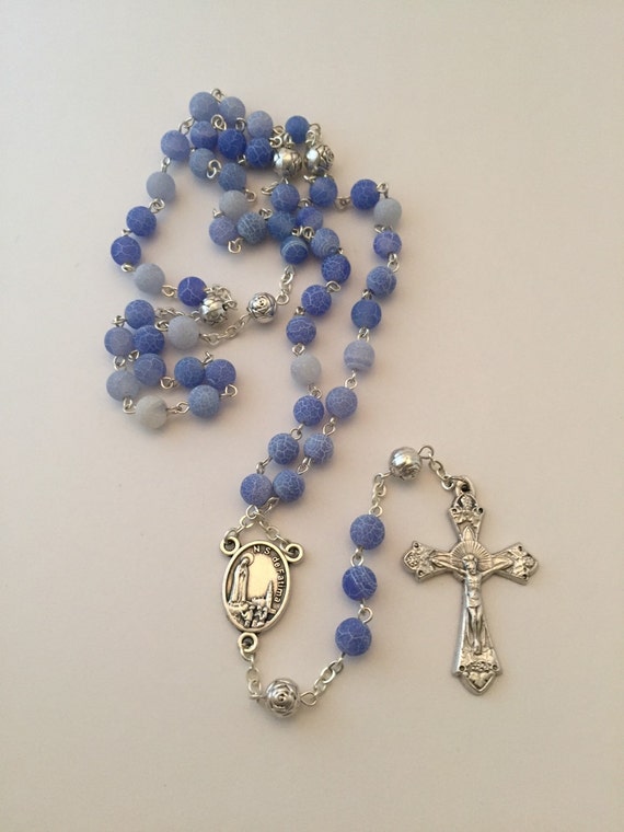 Our Lady of Fatima Relic Rosary by CatholicBlessing on Etsy