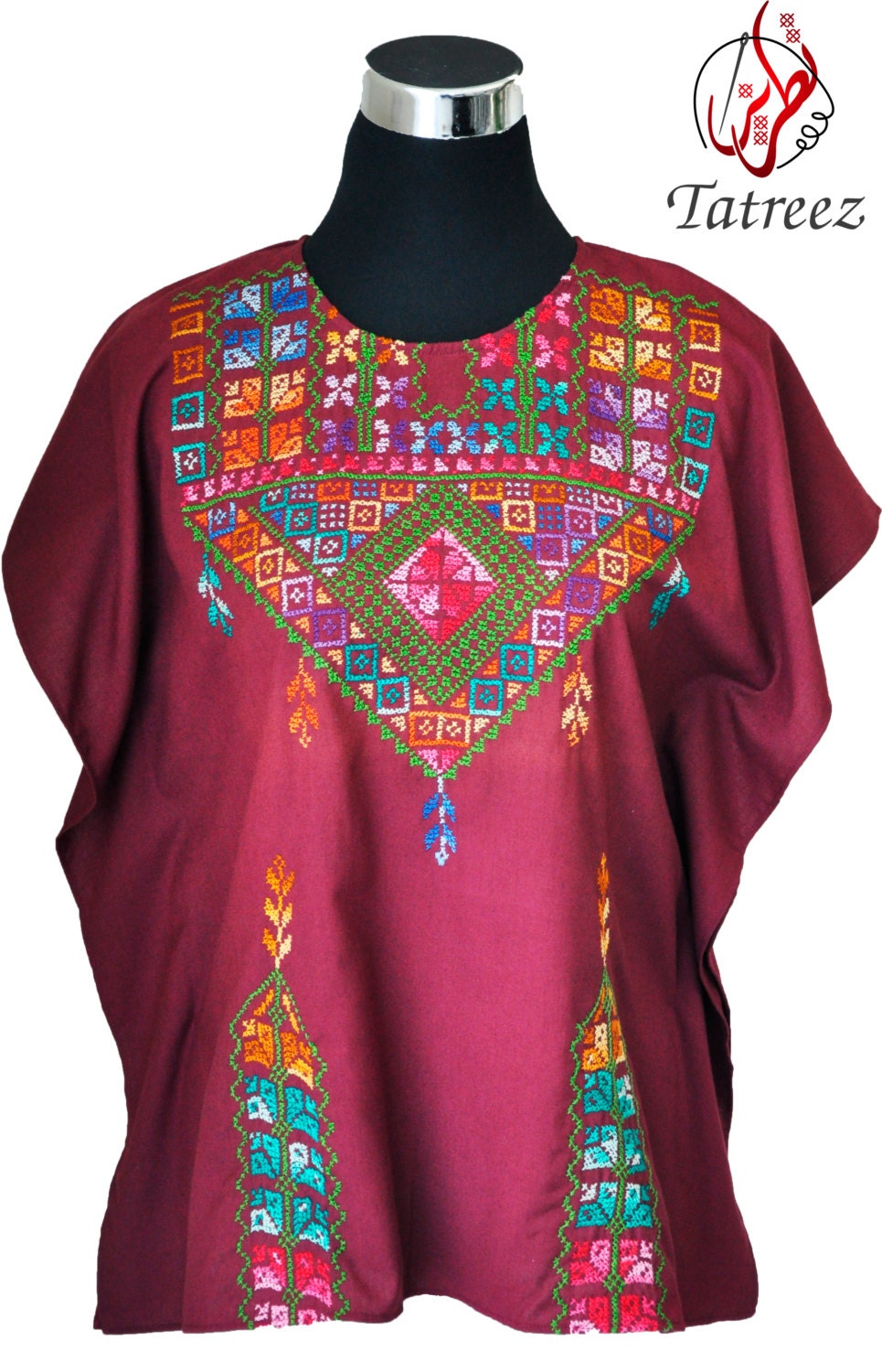 Vintage Palestinian Tatreez TopKaftan Style