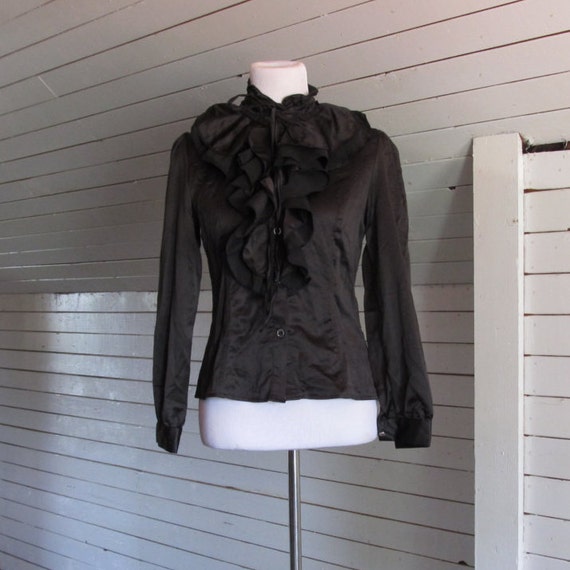 TradGoth Ruffled Blouse by MadamMori steampunk buy now online