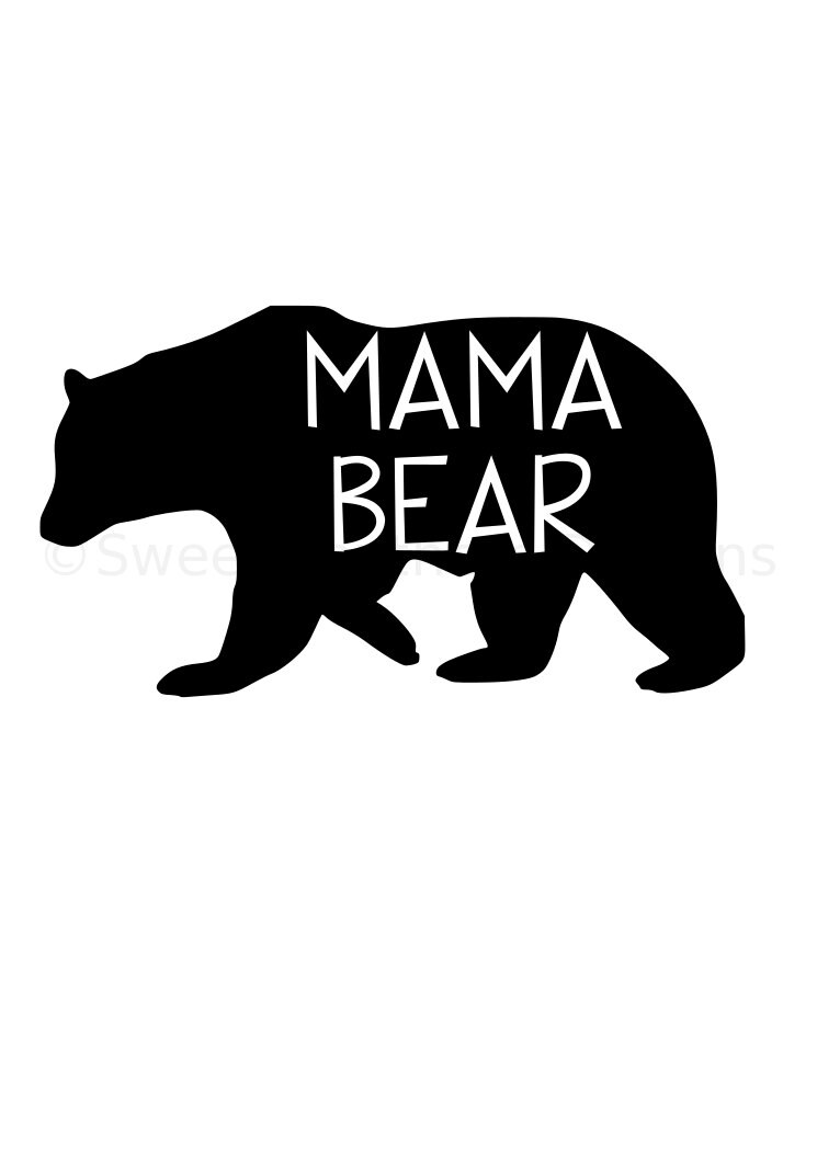 Mama bear SVG instant download design for cricut or silhouette