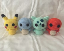 Unique kanto starters related items | Etsy