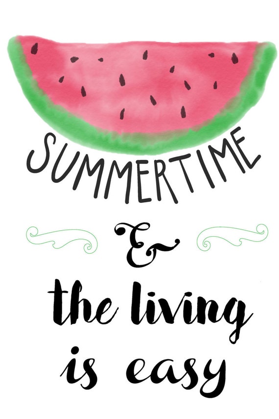 Summer Time and The Living is Easy by TheFancyFont on Etsy