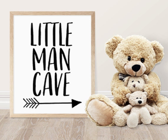 Nursery Printable Little Man Cave Kids Room Decor