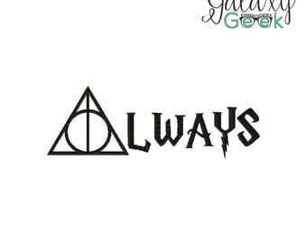 Harry Potter Embroidery design geek embroidery Always movie fandom machine embroidery design hogwarts embroidery design geek gift fandom