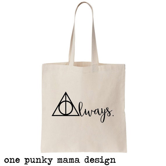 Harry Potter Tote Bag Harry Potter Always Deathly Hallows