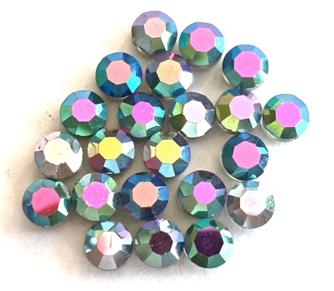 Rare Vintage Swarovski 20 beads Austrian crystal 6mm