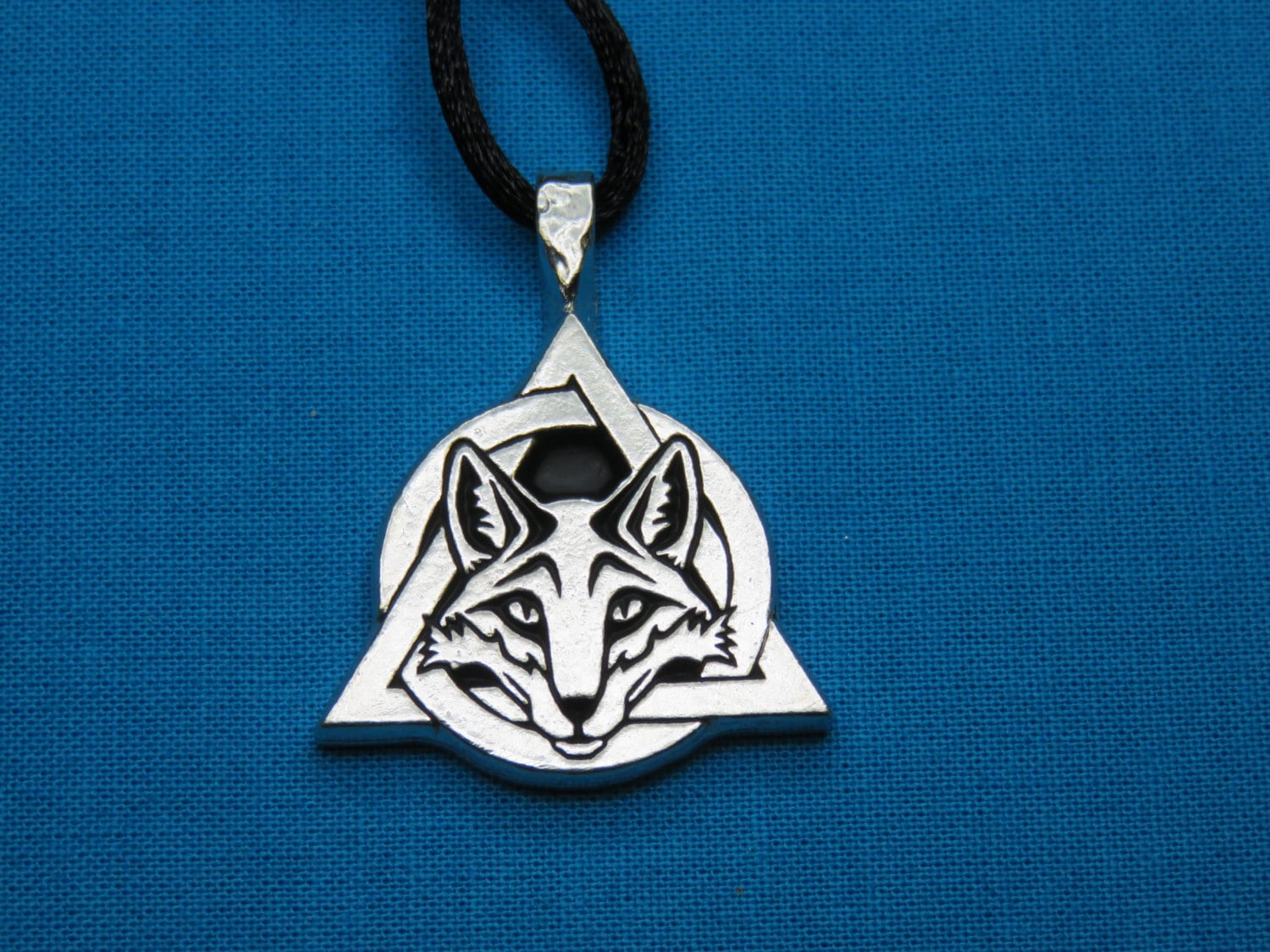 Tribal Fox Therian Symbol Otherkin Small Lead Free Silver