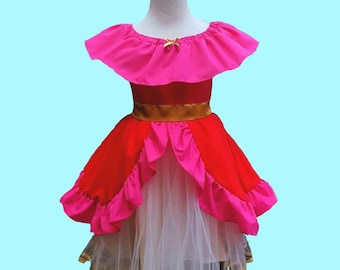 Elena of Avalor dress, princess Elena of Avalor costume, Elena birthday, princess Elena party, girls Halloween costume