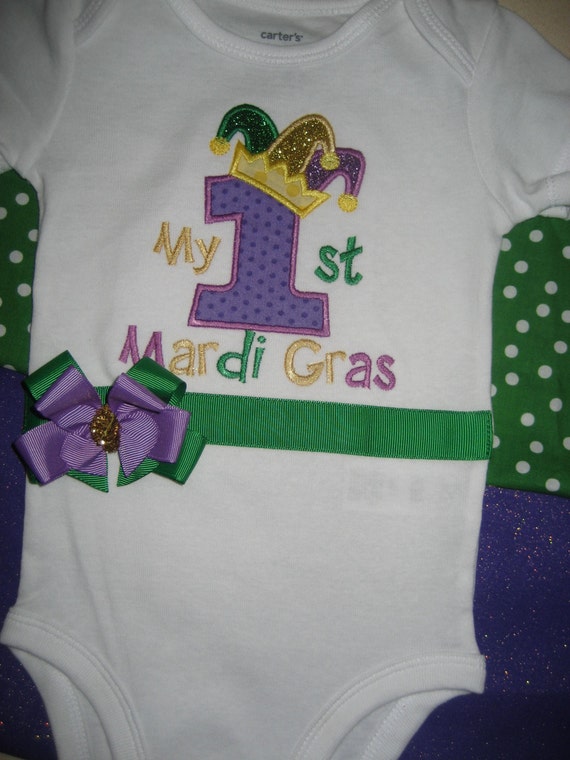 mardi gras baby girl shirt