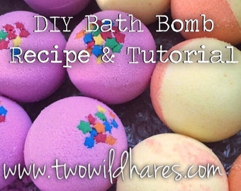 DIY BATH BOMB Recipe & Tutorial Guide, Two Wild Hares