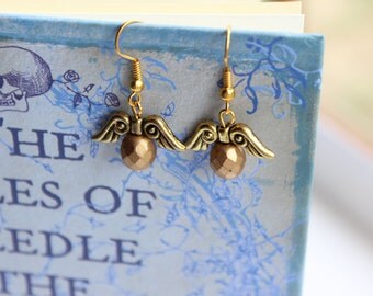 Golden Snitch Earrings, Harry Potter Jewellery