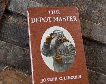 1910 DEPOT MASTER Vintage Lined Notebook Journal