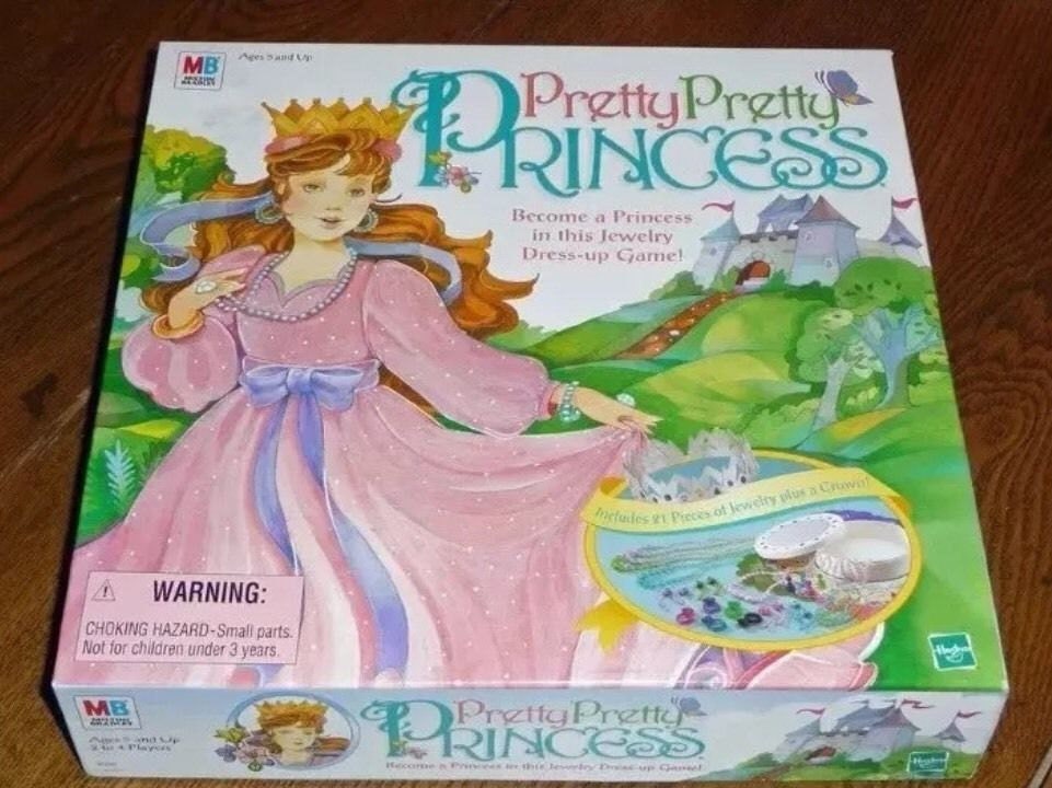 Vintage Pretty Pretty Princess Board Game 100% Complete 1990s