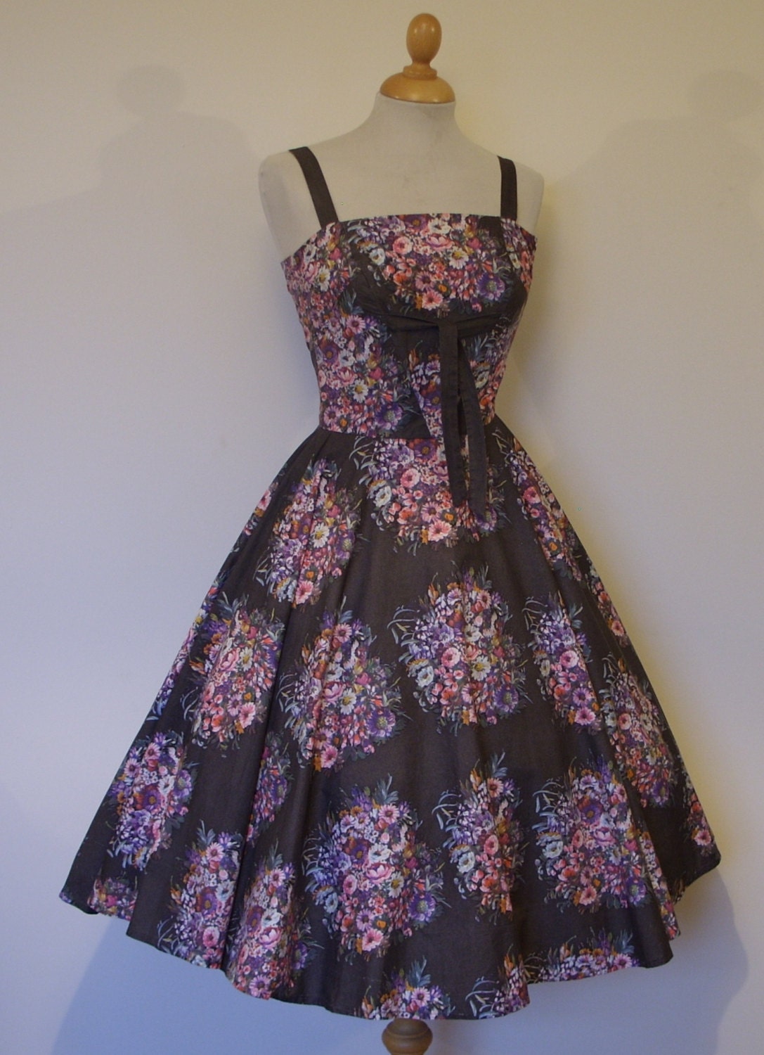 1950s Vintage Sun Dress / HORROCKSES / Pretty by HepCatVintageUK
