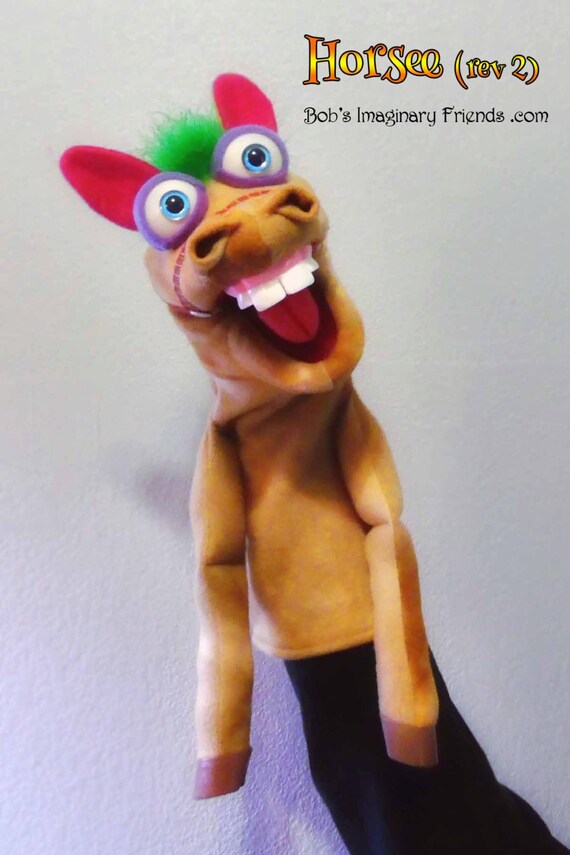 Horsee Horse Hand Puppet or Ventriloquist Figure rev 2