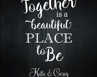 Personalized Chalkboard Wedding Decal - Mirror Wedding Decal - Wedding Vinyl Decal for Glass - Wedding Vinyl Decal Wedding Decor