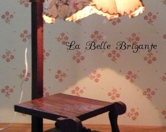 Vintage standing lamp for larger scale dollhouse
