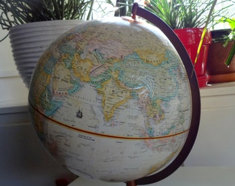 Vintage Globemaster 12 Inch Globe 1980s