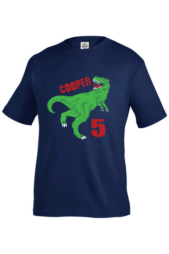 T rex dinosaur birthday shirt Personalized by PricelessKids