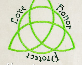 Trinity Knot Applique Embroidery Design, Celtic applique, Irish applique, machine embroidery, applique, st patrick's day, triquetra, symbol