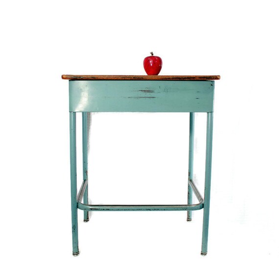 Vintage Metal Student Desk Virco Mfg. School Desk Bedside