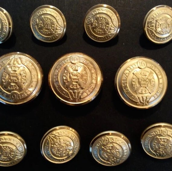 VINTAGE Gold Blazer Buttons for Suits or Sport by SuzanneIris