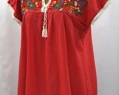 Embroidered Mexican Peasant Top Blouse & Dress by Sirenology