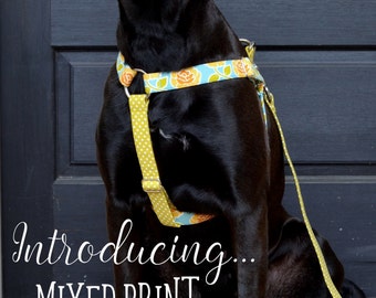 New! MIXED PRINT Step-In Harness-any fabric!