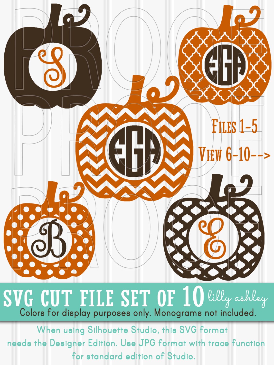Download Monogram SVG Files Set of 10 cutting files includes
