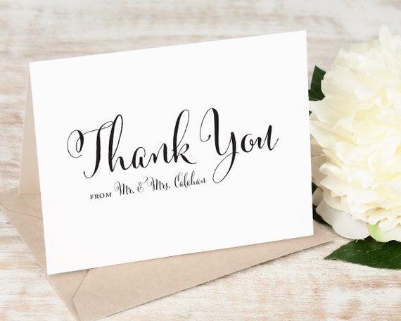 personalized thank you notes set