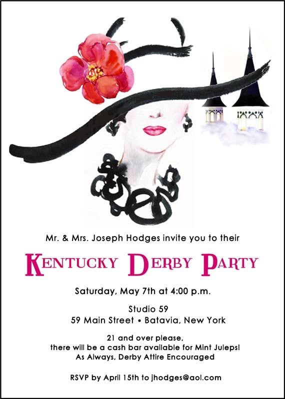 Derby Party Invitations 2