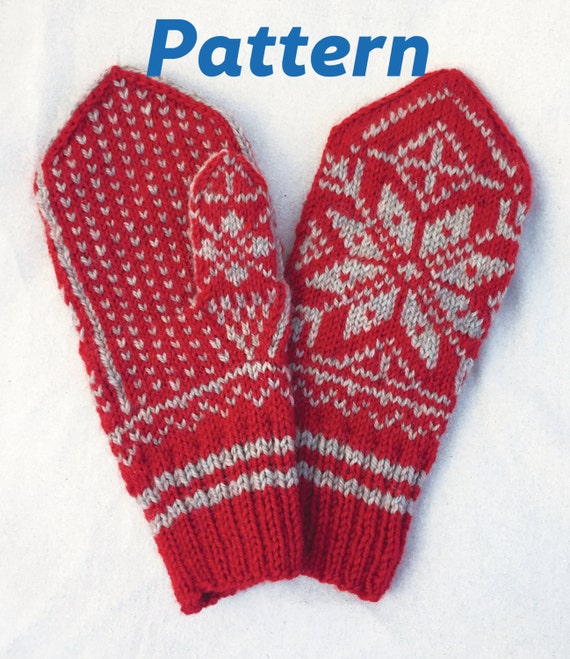 Mitten Knitting Pattern Arne Mittens Norwegian knit mittens