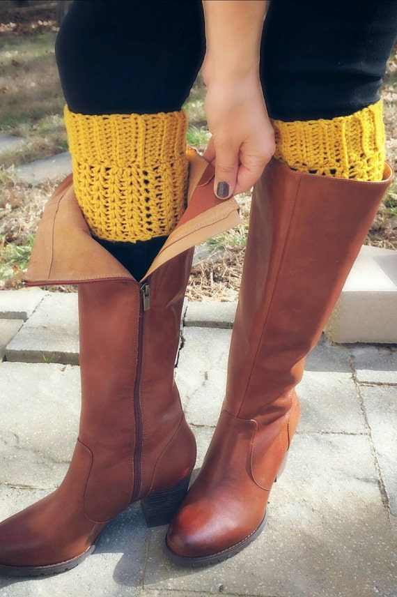 Leg warmers Boot socks cuffs women's accessories by Ankleknits