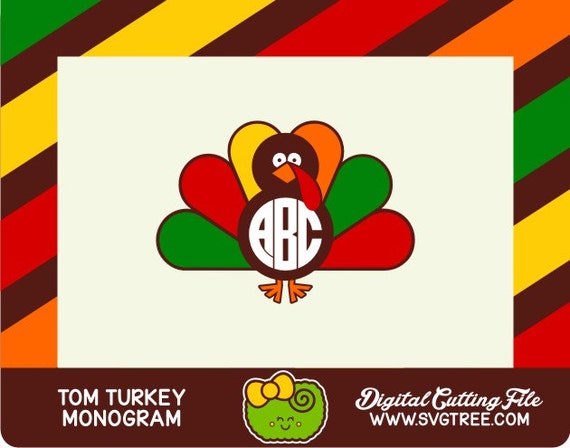 Download Turkey SVG Thanksgiving Monogram Turkey Monogram by SVGTREE