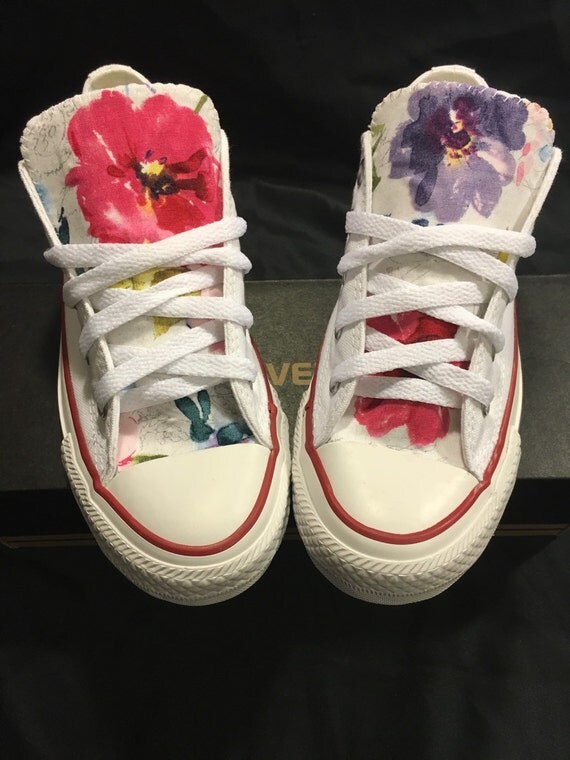 converse shoes floral