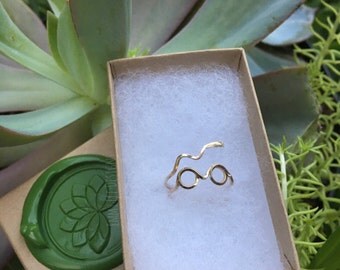 Harry Potter Ring: 14k Gold filled/Sterling Silver