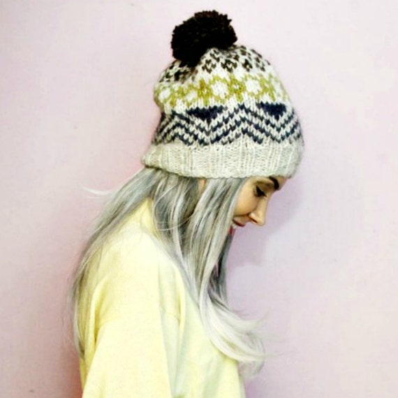 PDF Knitting Pattern Nordic Icelandic Wool Hat Pattern