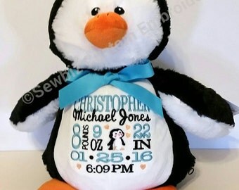 personalized penguin stuffed animal