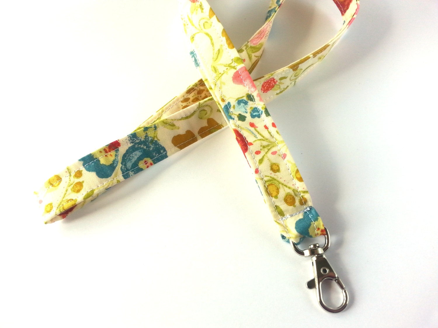 Girly Lanyard Cute Lanyard Floral ID Holder by CarverCrafted
