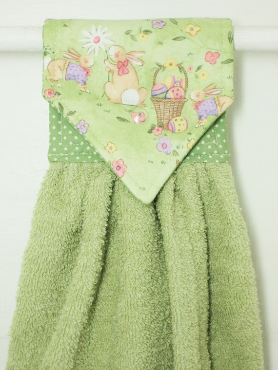 Easter Hanging Hand Towel Easter Kitchen by MarlenesSewingRoom