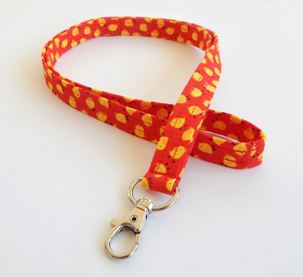 Baby Chick Lanyard / Chicken Lanyard / Cute Keychain