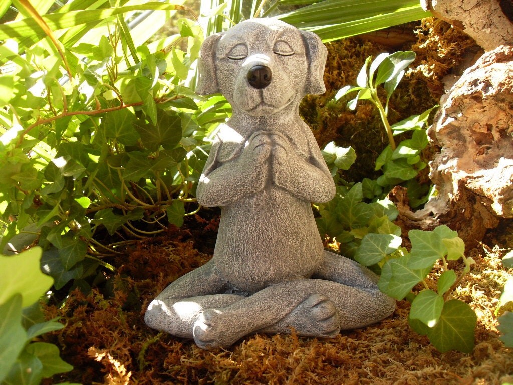 Meditating Dog StatueBuddha Dog StatueYoga by LaurelsFairyDoors